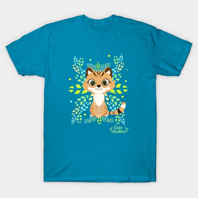 Pequeño gato andino T-Shirt by Erika